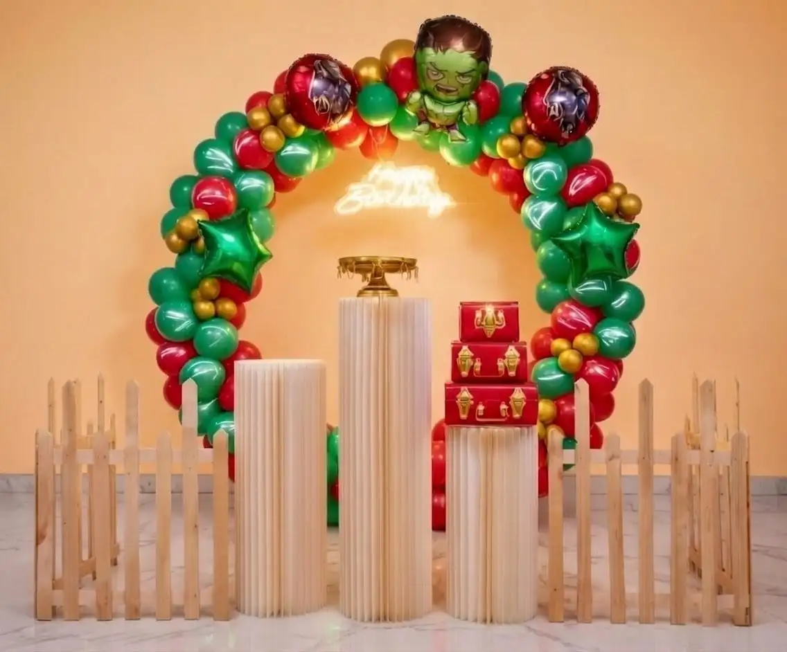 Super Hero Hulk Green Theme Birthday Decorations